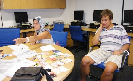 Oshcheva and Gerasimenko have been caught using fake credit cards to buy gold.